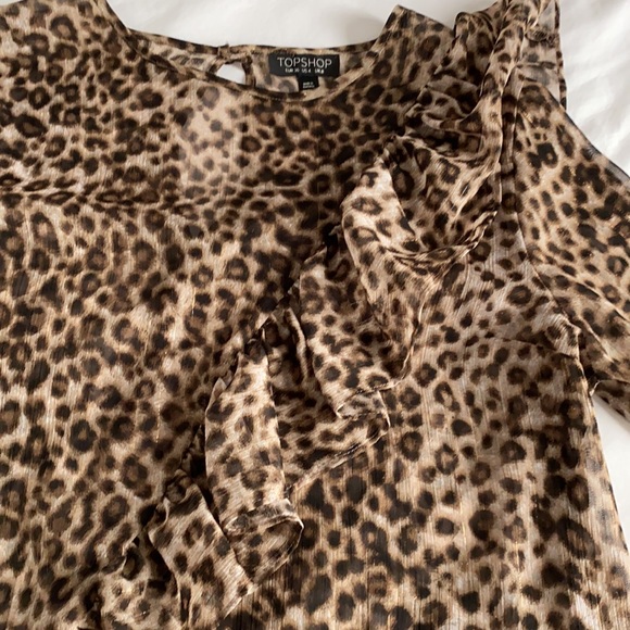 TOPSHOP leopard blouse - Picture 3 of 9